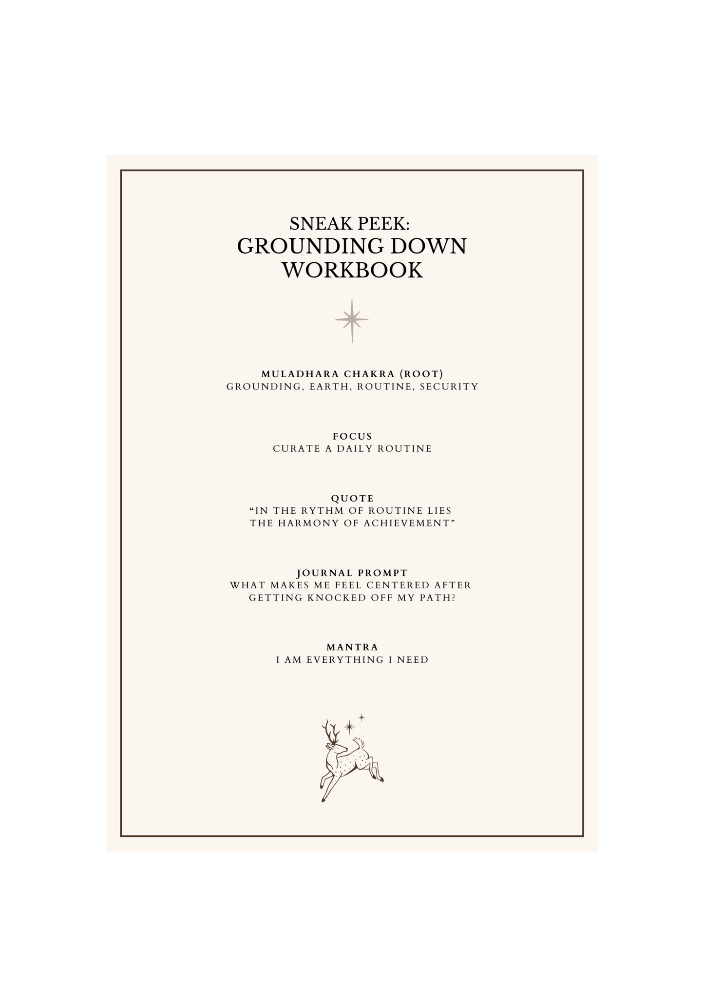 Grounding Down Workbook