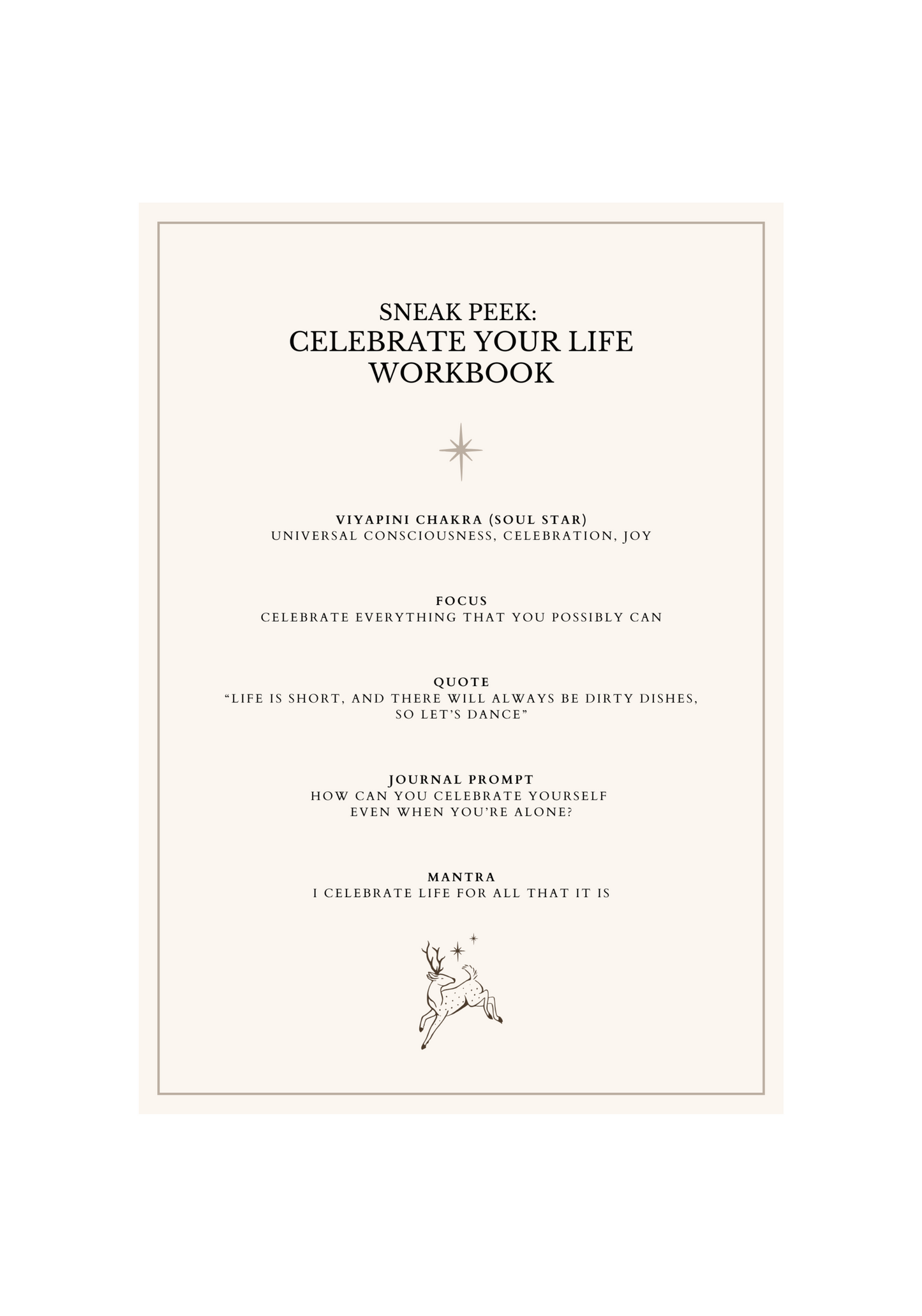 Celebrate Your Life Workbook