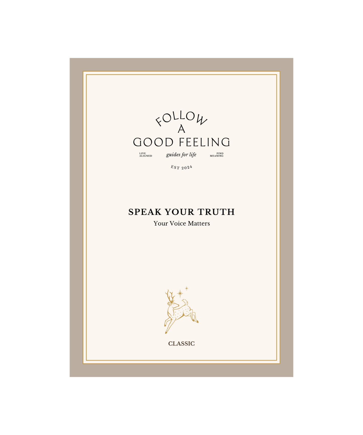 Speak Your Truth Workbook