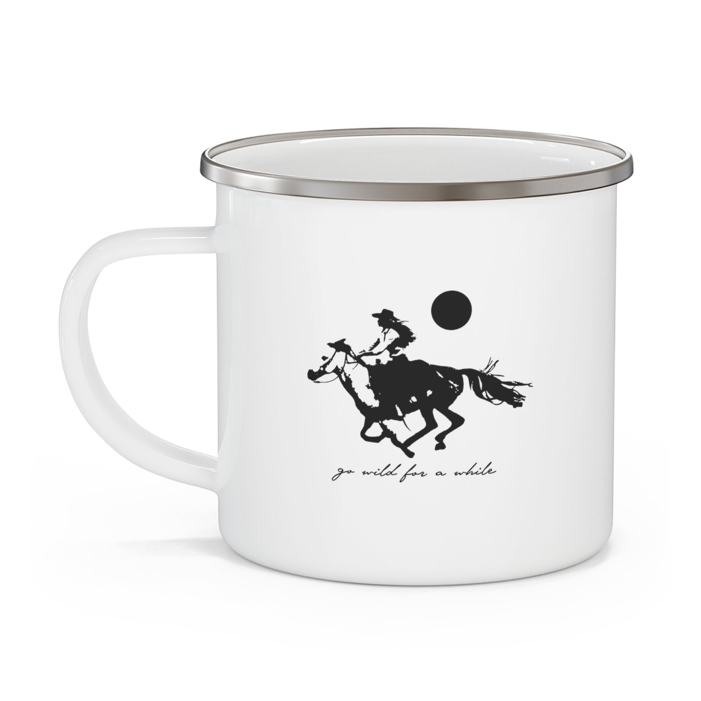 Go Wild for a While Enamel Mug x Cowgirl Classics