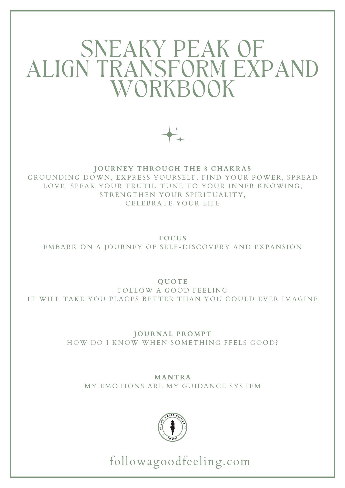 Align Transform Expand Workbook