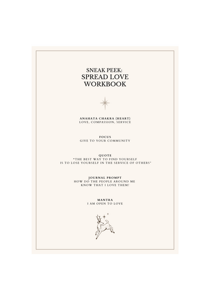 Spread Love Workbook