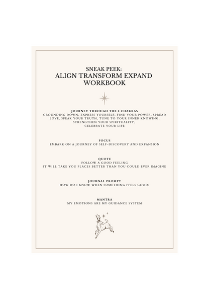 The Full Program: Align Transform Expand Workbook