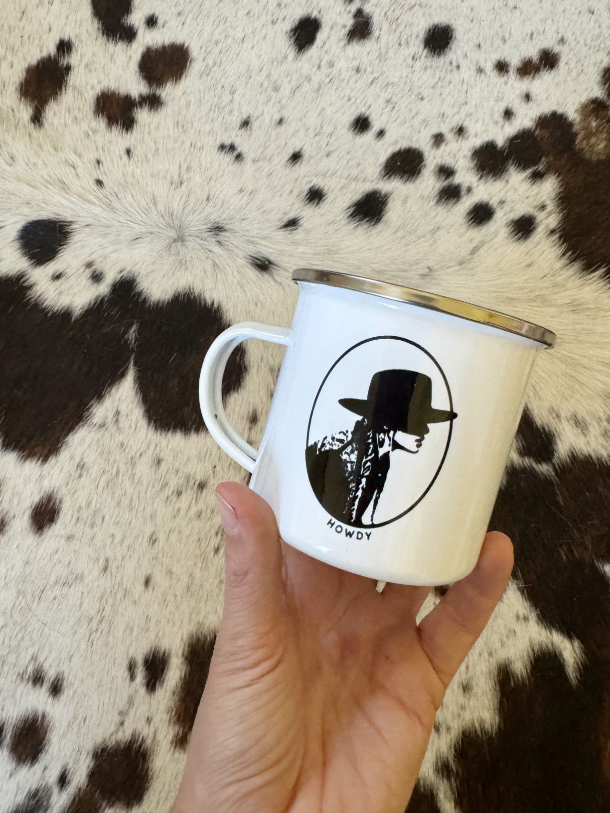 Howdy Enamel Mug x Cowgirl Classics