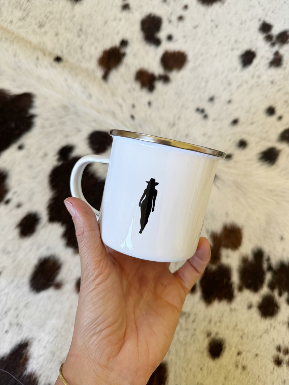 Boots Are Made for Walking Enamel Mug x Cowgirl Classics