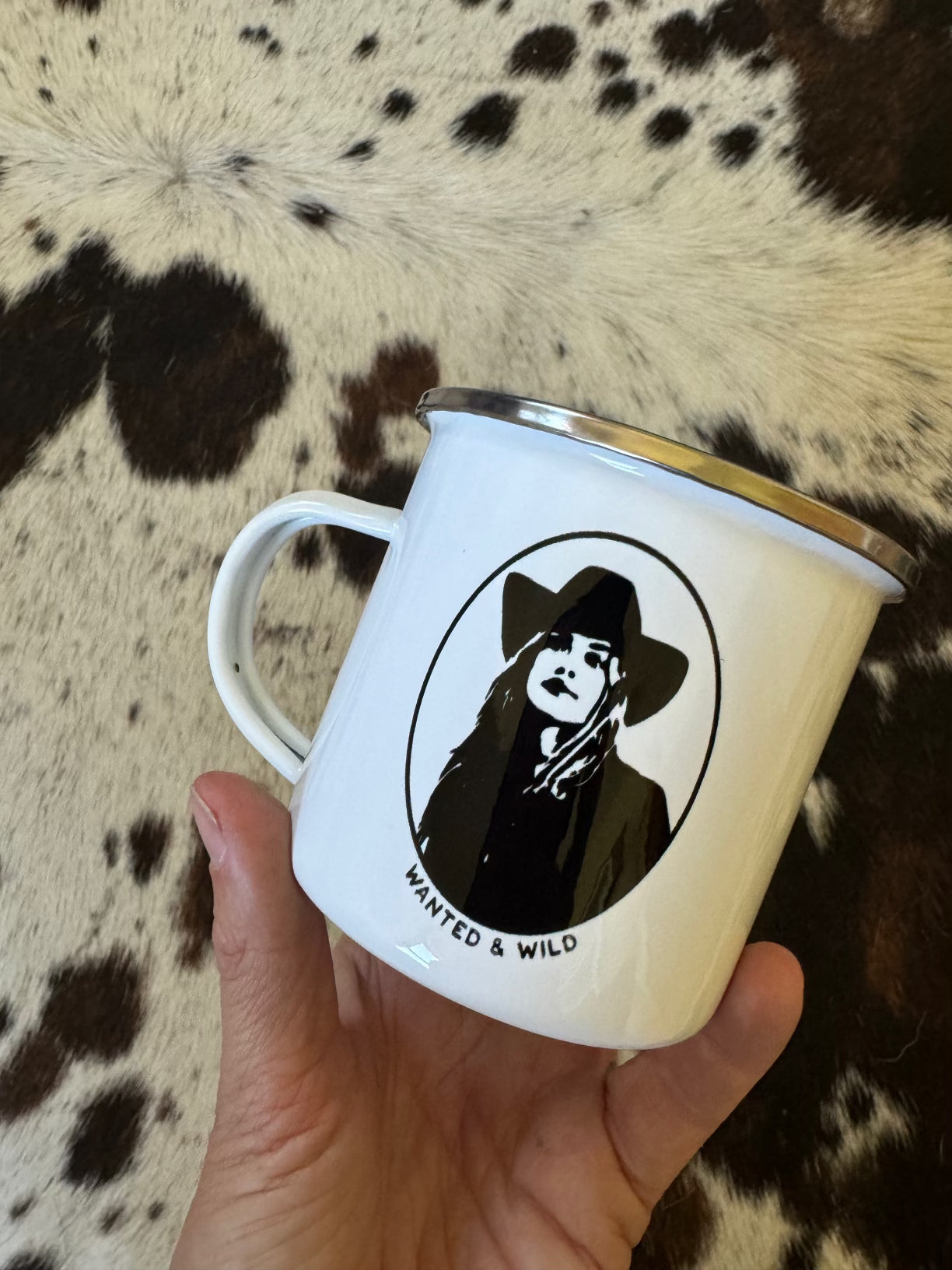 Wanted & Wild Enamel Mug x Cowgirl Classics